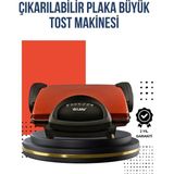 Argesco Mühendislik Kompakt Izgara ve Tost Makinesi – Çıkarılabilir Plaka, Döküm Gövde