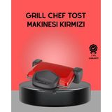 Argesco Mühendislik Profesyonel 2000W Tost Makinesi – Ayarlanabilir Termostat ve Çıkarılabilir Plaka