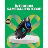 Argesco Mühendislik Q28 Bluetooth Kask Kulaklık 1080P Kamera – Su Geçirmez Motosiklet Interkom