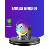Argesco Mühendislik Rgb Işıklı Astronot Bluetooth Hoparlör Karaoke Mikrofonlu