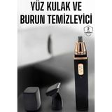 Argesco Mühendislik Seyahat Tipi Mini Taşınabilir Siyah Burun Kulak Yanak Kıl ve Tüy Temizleme Makinesi - Açık Gri