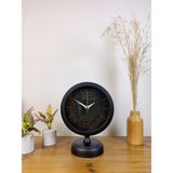 Argesco Mühendislik Siyah Metal Spor Masa Saati 25×20 cm