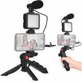Argesco Mühendislik Telefon Tutucu Mini Mikrofonlu Tripod Vlog Çekim Video