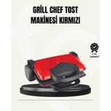 Argesco Mühendislik Tost Makinesi Geniş Kapasiteli Çıkarılabilir Plaka Üç Kademeli Isı Ayarlı