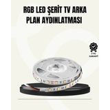 Argesco Mühendislik Tv Arkası LED Şerit Işık Otomatik Açma Kapama Özellikli 2mt