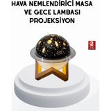 Argesco Mühendislik USB Mini Hava Nemlendirici ve Projeksiyon Lamba – Taşınabilir, Sessiz, Dekoratif Aromaterapi Cihazı