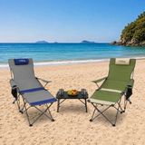 Argeus 2 Adet Şezlong Kamp Sandalyesi ve Masa Seti - Plaj Seti - Lounge Elevate - . - Renkli