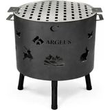 Argeus Doğa-Orman Şöminesi -Izgaralı - Küçük - Iksa - 33CM*29CM*40CM - .