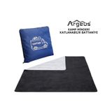 Argeus Kamp Minderi & Katlanabilir Polar Kamp Battaniyesi - Tv Battaniye - Acil Durum Battaniyesi - 200 x 180 CM