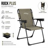 Argeus Katlanır Piknik ve Kamp Sandalyesi - Bardaklıklı - Rock Plus - Gusto Haki - .