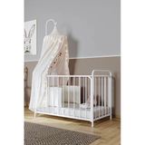 Argimo Bunny Metal Bebek Beşiği Seti 60X120 Beyaz (Beşik + Uyku Seti + Cibinlik + Yatak Dahil) Beşik