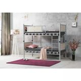 Argimo Elegan Genç Çocuk Odası Ahşap Başlık 90X190 Ve 90X200 Metal Ranza