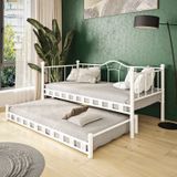 Argimo Kamelya 90x190 CM Yavrulu Daybed Sedir Beyaz Karyola