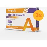 Argivit Biotin Chewable 60 Tablet - 3 Adet (Toplam 180 Tablet)