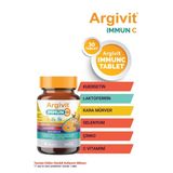 Argivit Immun C 30 Tablet İçerik: Kara Mürver, C Vitamini, Kuersetin, Laktoferrin, Çinko, Üzüm