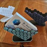 Argün Craft Dekoratif Masa Üstü Kartvizitlik - Mavi - Kırmızı - Siyah