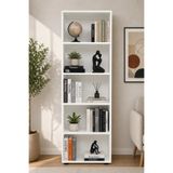 arhomev 5 Raflı Kitaplık Beyaz