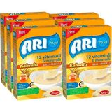 ARI 12 Vitaminli 6 Minarelli Sütlü Ballı Irmikli Pirinç Unu 200 Gr X 6'lı Paket