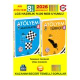 Arı 2026 8.Sınıf Atölyem 2'Li Matematik-Türkçe Set Kazanım Ve Beceri Temelli Yeni Nesil Soru Bankası