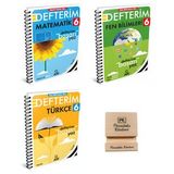 Arı 6. Sınıf Matematik Fen Bilimleri ve Türkçe Defterim 3lü Set + Telefon Standı