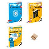 Arı 7. Sınıf 2027 Maarif Matematik Türkçe Atölyem ve Paragraf 3lü Set + Telefon Standı
