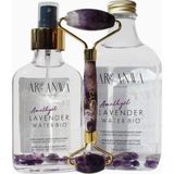 Arı Anwa Amethyst Calm Set Lavanta Suyu ve Soğutmalı Doğal Taş Yüz Masaj Aleti Seti