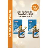 Arı Damlası Arı Sütü Bal Polen Karışımı 230 G x 2'li Ekonomik Paket | Premium Seri | Avantajlı Çiftli Paket | Çoklu Alışveriş Fırsatı