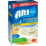 Arı Gece 12 Vitaminli 6 Mineralli 7 Tahıllı Sütlü Pirinç Unu 500 gr (5 Adet)