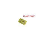 Arı Kovanı Ve Ağaç Numara Plastik Etiket 10x5 Cm - 25 Adet