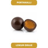 Arı Lokumları Bitter Çikolata Kaplı Portakal Aromalı Lokum Draje 500 gr