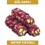 Arı Lokumları Gül Yaprağı Kaplı Antep Fıstıklı Gül Aromalı Parmak (Fitil) Lokum 500 gr