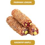 Arı Lokumları Kadayıf Kaplı Antep Fıstıklı Nar Aromalı Parmak (Fitil) Lokum 500 gr