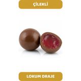 Arı Lokumları Sütlü Çikolata Kaplı Çilek Aromalı Lokum Draje 1kg - 1 kg