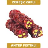Arı Lokumları Zereşk Üzümü Kaplı Antep Fıstıklı Nar Aromalı Parmak (Fitil) Lokum 500 gr
