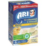 Arı Mama 7 Tahıllı Kaşık Maması 500 gr Gece 4 Paket 6 - 9 Ay İçin Lifli Besinler İçerir - 1