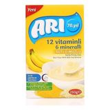 Arı Mama Arı Kaşık Maması Sütlü Muzlu Pirinç Unu 200 gr 9-12 Ay İçin 6 Paket Besleyici İçerik