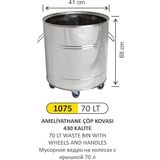 ARI METAL ÇÖP KOVASI TEKERLEKLİ KULPLU 70 LT