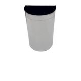ARI METAL D TİPİ ÇÖP KOVASI PASLANMAZ ÇELİK 24 LİTRE