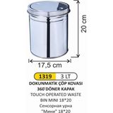 ARI METAL DOKUNMATİK ÇÖP KOVASI MİNİ 18 * 20