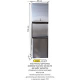 ARI METAL KOMBİNE SİSTEM KAĞIT HAVLU VERİCİ+ÇÖP KOVASI 253