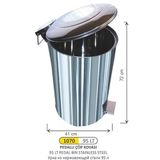 ARI METAL PEDALLI ÇÖP KOVASI PASL.95 LT