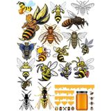 Arı Sticker Set1 15 Parça Telefon, Tablet, Defter, Laptop Sticker