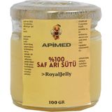 Arı Sütü 100 gr – Apimed Saf ve Doğal, Strafor Kutuda, Tahta Kaşık Hediyeli
