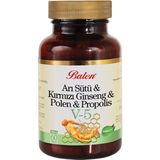 Arı Sütü Kırmızı Ginseng Polen Propolis V-5 1000 Mg 60 Adet Kapsül V5 - Naturel