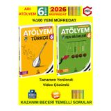 Arı Yayın 6.Sınıf 2026 Atölyem 2'Li Türkçe-Fen Set %100 Yeni Müfredat Yeni Nesil Soru Bankası