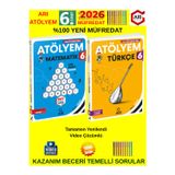 Arı Yayın 6.Sınıf 2026 Atölyem Seti Matematik-Türkçe %100 Yeni Müfredatl Soru Bankası+Kalem