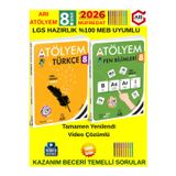 Arı Yayın Atölyem 8.Sınıf 2026 Türkçe-Fen Bilimleri Soru Bankası Seti Beceri Temelli+Kalem