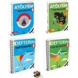 Arı Yayıncılık 5. Sınıf Matematik Atölyem / Sınıf Matematik Defterim / Sınıf Fen Bilimleri Atölyem / Sınıf Fen Bilimleri Defterim + Anahtarlık