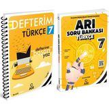 Arı Yayıncılık 7.Sınıf Türkçe Defteri ve Soru Bankası Seti 2 Kitap