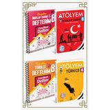 Arı Yayıncılık 8. SINIF ARI YAYINLARI TÜRKÇE+İNKILAP ATÖLYEM VE DEFTER SETİ (Çok Renkli)